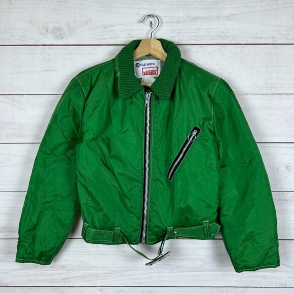 Vintage 1980s Suzuki Motorcycle Biker Montgomery Ward Jacket Medium - Picture 2 of 7